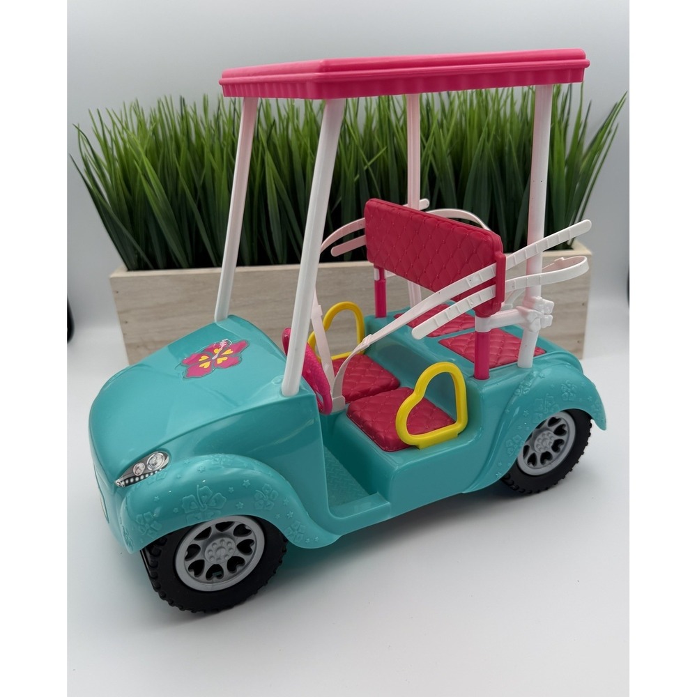 Mattel Barbie Sisters Blue /‎ Pink Toy Golf Cart 2011